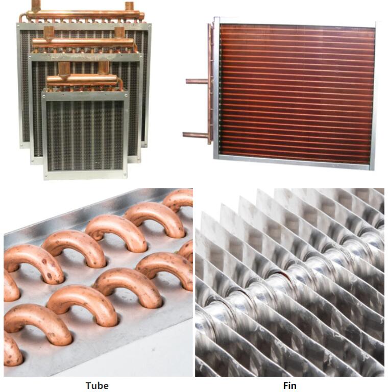 What types of fin aluminum foil are commonly used in finned heat exchangers?